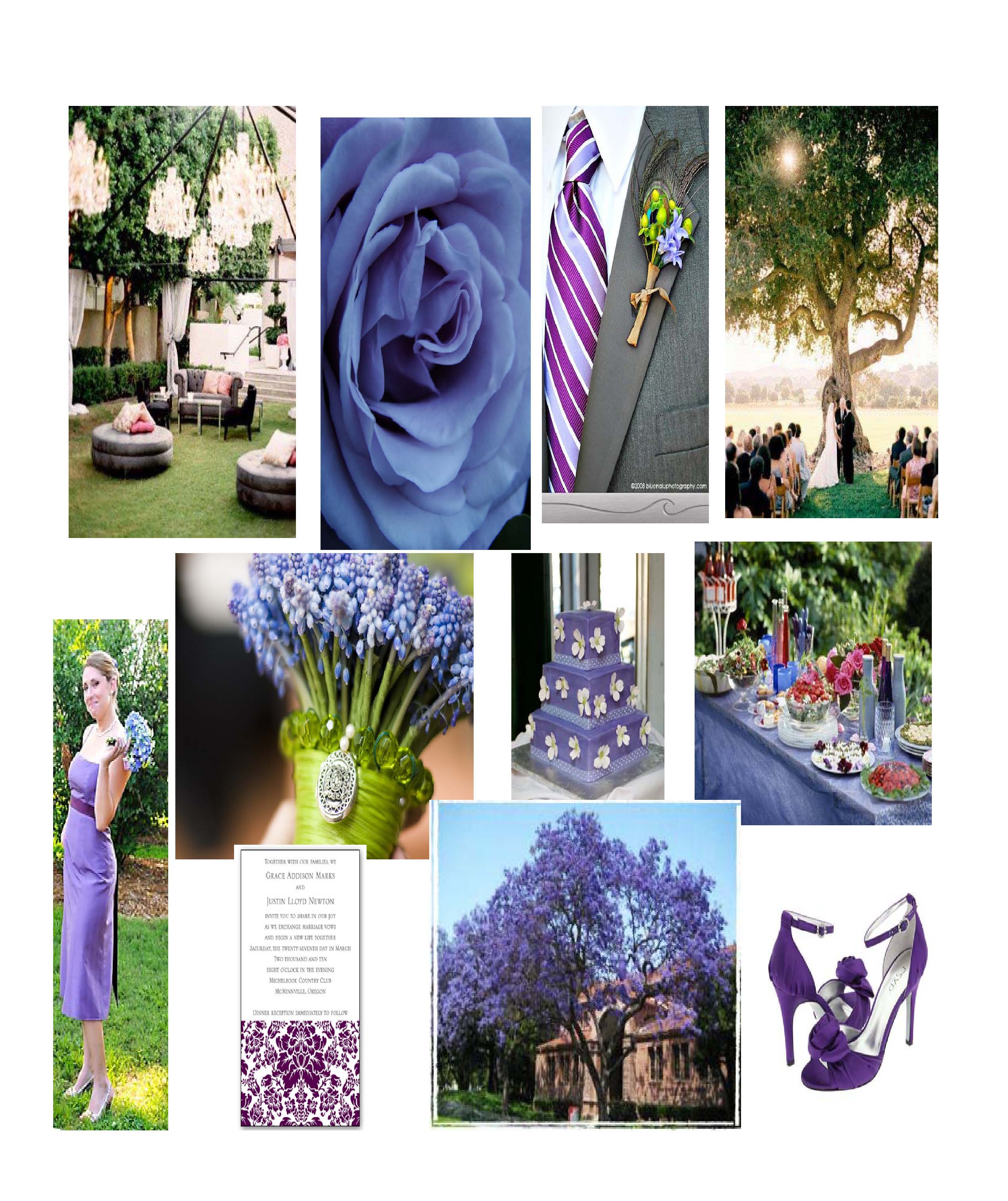 Weddings} Inspiring Ideas – Bluish Purple Garden Wedding Your ...